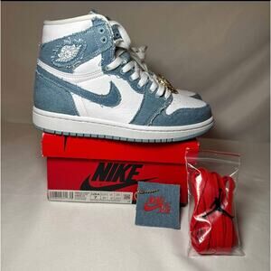 Size 7 Wmns Air Jordan 1 Retro High OG Denim Women's Shoes Ships Now